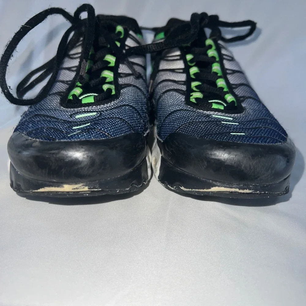 Nike Air Max Plus GS Blue Grey Green Black CD0609-021 Kids Size 6Y Sneakers